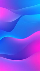 Fototapeta premium Abstract background with flowing blue and pink waves.