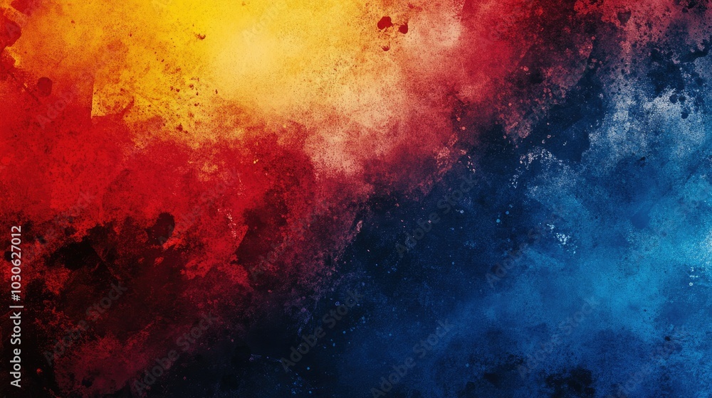 Poster transform your project with a striking grainy gradient background that seamlessly blends blue red an