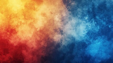 Transform your project with a striking grainy gradient background that seamlessly blends blue  red  and yellow hues into an abstract design