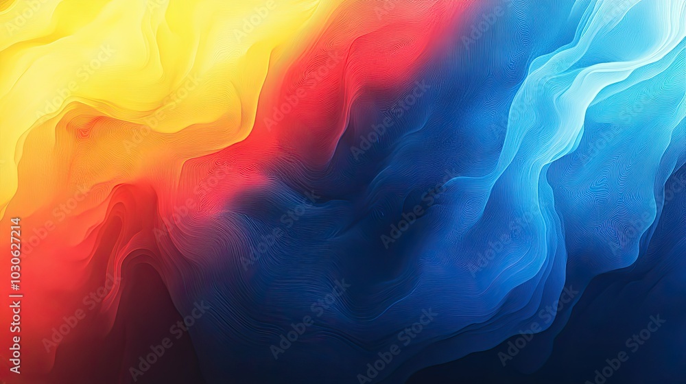 Aufkleber transform your project with a striking grainy gradient background that seamlessly blends blue red an