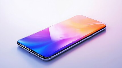 mobile phone isolated on white