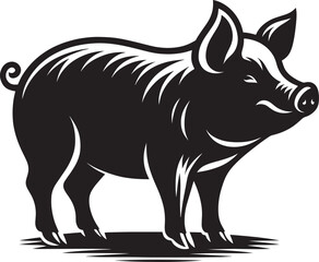Pig Silhouette isolated on white background Minimalist pig vector shape icon

pig silhouette, silhouette, pig, pig illustrator, pig head, wildlife, animal, front facing, african, walking, wild, wild a