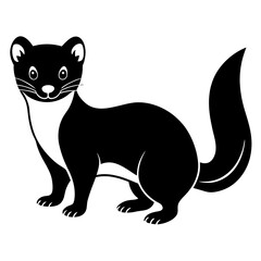 black and white marten