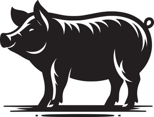 Pig Silhouette isolated on white background Minimalist pig vector shape icon

pig silhouette, silhouette, pig, pig illustrator, pig head, wildlife, animal, front facing, african, walking, wild, wild a