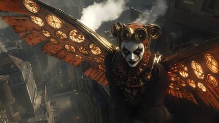 Generative AI, Steam and Gears: Clockwork Clown in a Mechanical Dream
