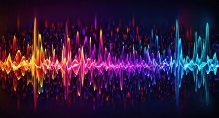 Brightly colored abstract forms create a mesmerizing 3D display.