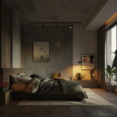 Interior Design Concept with Octane Render Generative AI