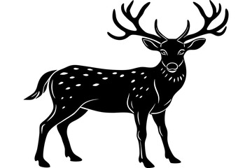 deer silhouette vector illustration