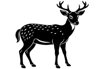 deer silhouette vector illustration