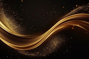 Swirling gold light backgrounds abstract.