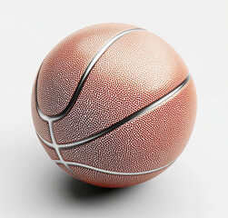 Obraz premium a basketball isolated on a white background.