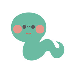 かわいいへびのイラスト