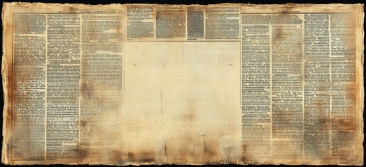 A newspaper page with a lot of text on it