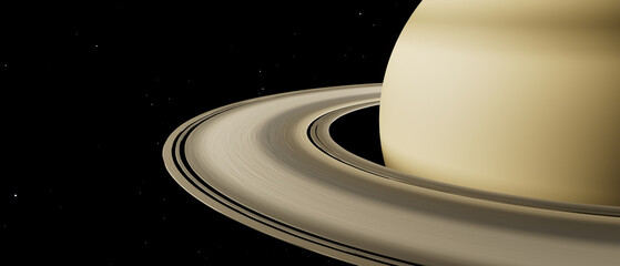 Fototapeta premium A close up of a planet saturn with a ring around it