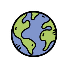 Earth Doodle Illustration