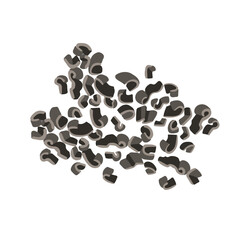 Granulated dry tea, tea leaves, hand drawn vector illustration