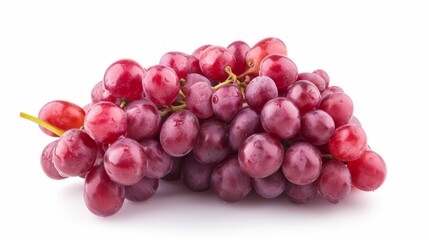 Fototapeta premium Vibrant Red Grape Berry: A Captivating Isolation on a White Background ( Aspect Ratio)