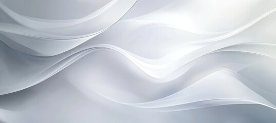 Fototapeta premium Elegant Abstract White Background with Soft Curves
