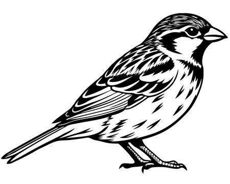 recommend clip art: set of sparrow bird silhouette vector