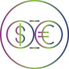Currency Exchange icon Design