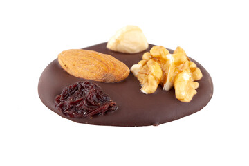 Chocolate candy isolated on white background
