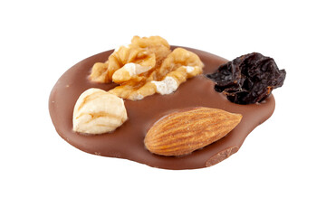 Chocolate candy isolated on white background
