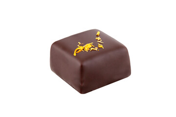 Chocolate candy isolated on white background
