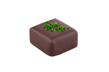 Chocolate candy isolated on white background
