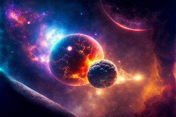 Obraz premium planet in space