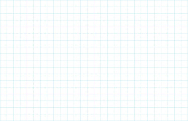 方眼紙の背景、水色の実線と点線のマス目