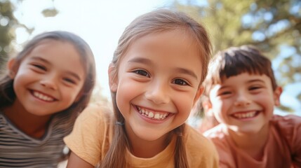 kids on white background