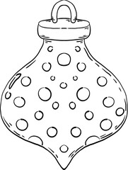 sketch christmas ball ornament