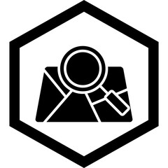 Search Map Icon Design