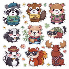 cute animal stickers