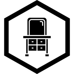 Dressing Table Icon Design