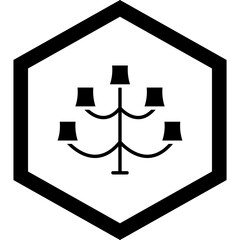 Chandelier Icon Design