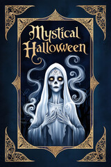 Halloween theme book cover, banner, Ghost