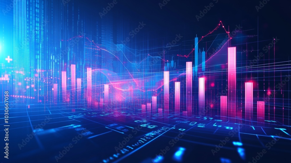 Poster matrix background illustrating digital binary code