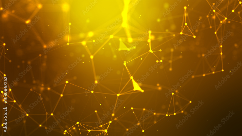 Poster abstract background dot and connect line for cyber technology futuristic and network connection conc