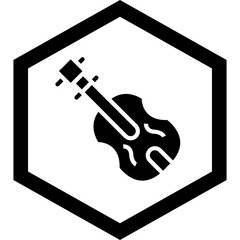 Fototapeta premium Violin Icon Design