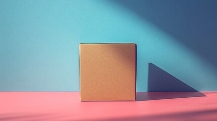 Box Display on Colorful Background