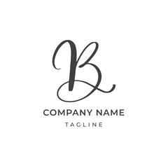 Unique elegant premium B logo, letter B sign company logo, luxurious B monogram creative sign