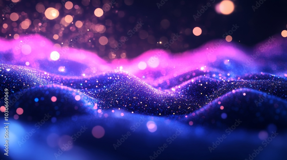 Poster 3d rendering of big data backed up by abstract tech background. stocks. science background.