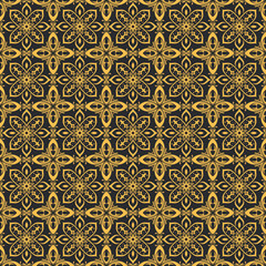 Ceramic tile in talavera style design. azulejos portugal pattern. batik motif pattern