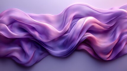 Obraz premium Abstract purple fabric background with soft, flowing curves.
