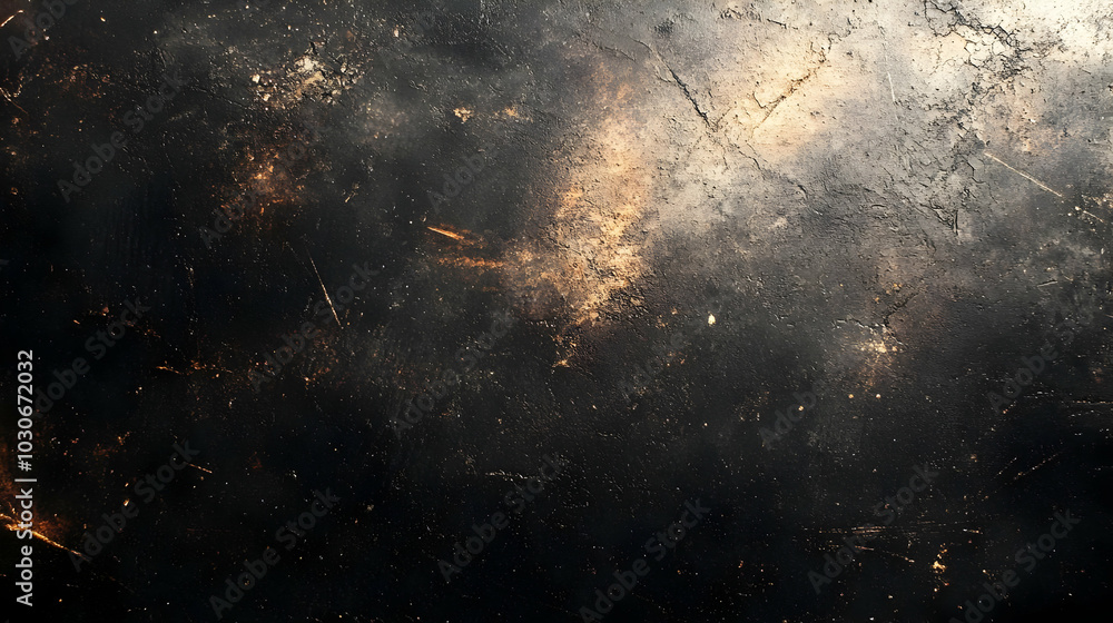 Poster abstract textured background with dark and light elements.