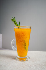 winter tea in the glass