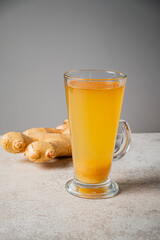 hot tea with ginger and spice