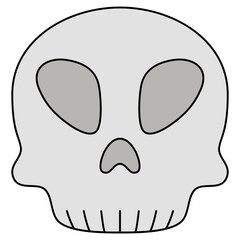 skull icon vector