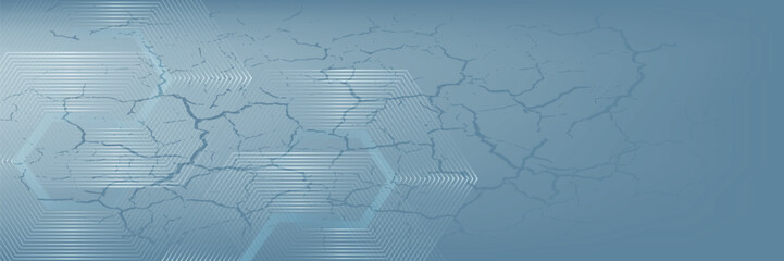 Abstract hexagon lines on gray background. Geometric stripe line art design for poster, brochure, cover, website, banner.vector